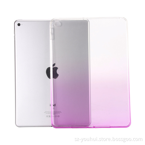 Factory Price TPU Soft Back Cover Colorful Transparent Case for iPad Air 2 for iPad 6